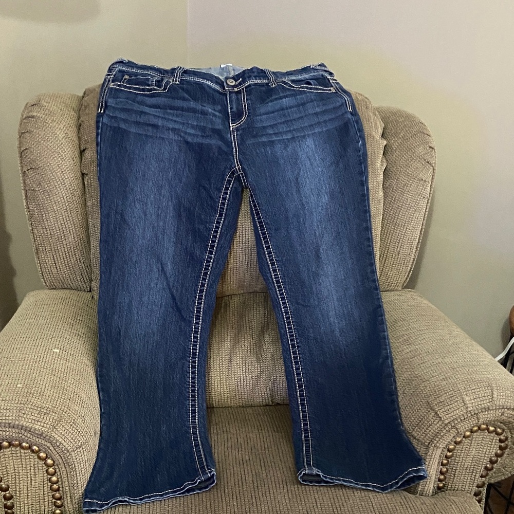 Maurices Dark Blue Flare Jeans